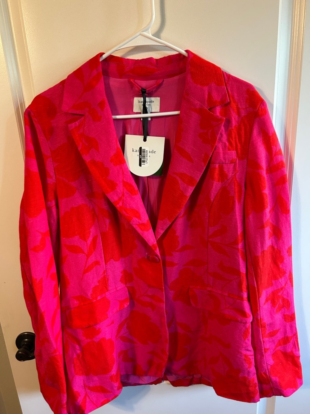 kate spade Pink and Red Floral Blazer Kate spade + Target
